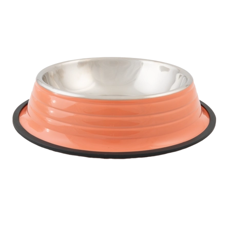 Bowl  de acero inoxidable de colores para mascotas