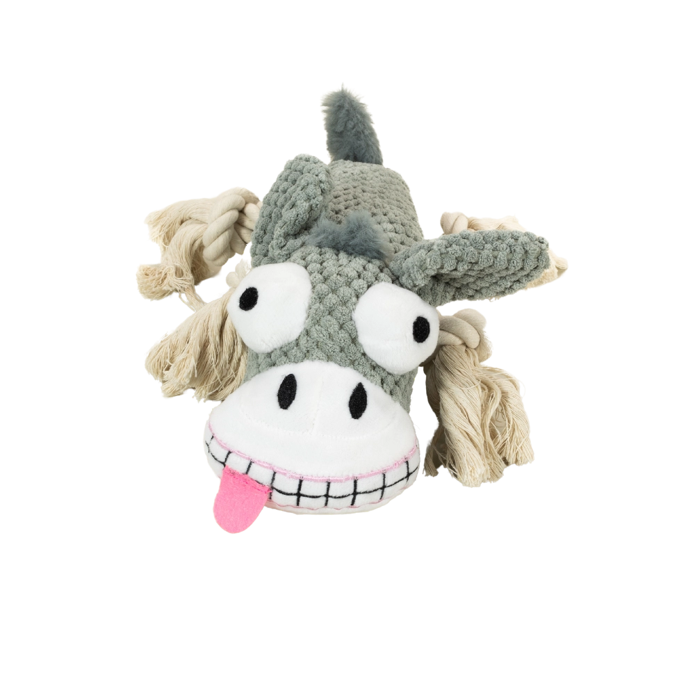 Peluche con sonido en modelo de lagartija y burro.