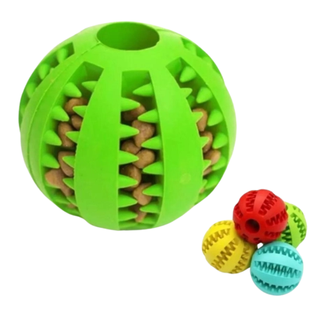 Pelota pequeña de goma para mascotas