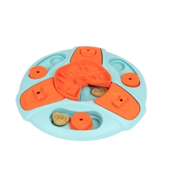 Juguete rompecabezas interactivo de alimentación lenta.